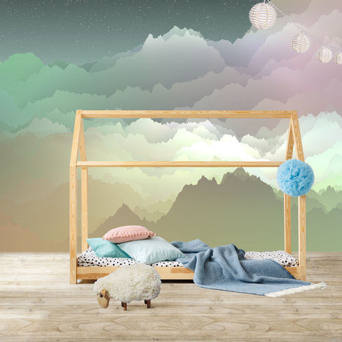 现代风格墙纸 - A LA BELLE &Eacute;TOILE - Arta WallDeco - 自然图案 / 全景式 / 绿色
