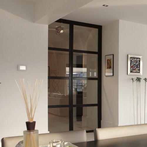 室内门 - TRANSPARENCY : DESIGN LACK LONDON - Bod'or KTM - 木质 / 滑动式 / 中轴