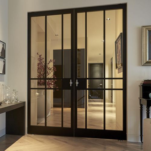室内门 - TRANSPARENCY : DESIGN LACQUER LE CADRE - Bod'or KTM - 木质 / 滑动式 / 中轴