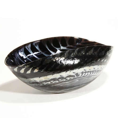 穆拉诺玻璃碗 - BLACK SILVER - Yalo Murano srl - 商用 / 手工