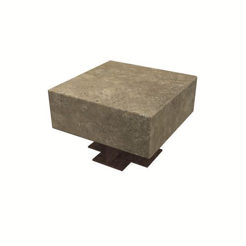 现代风格凳子 - BAUHAUS  - Arredo di Pietra srl - 钙华 / 钢座桌脚 / 中央脚撑