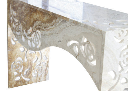 现代风格玄关桌 - Arredo di Pietra srl - 天然石材 / 钙华 / 钙华碱桌脚