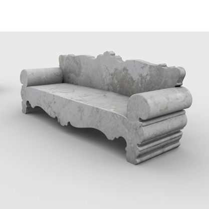 传统风格沙发 - salotto seicento - Arredo di Pietra srl - 户外 / 钙华 / 带扶手
