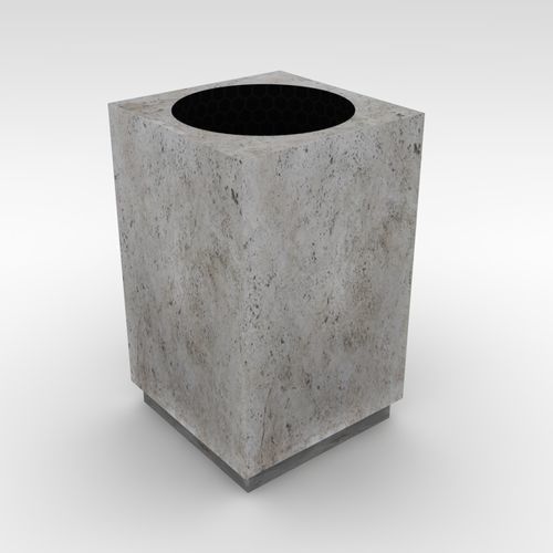 公共垃圾桶 - basic  - Arredo di Pietra srl - 钙华 / 高耐拉力 / 防紫外线