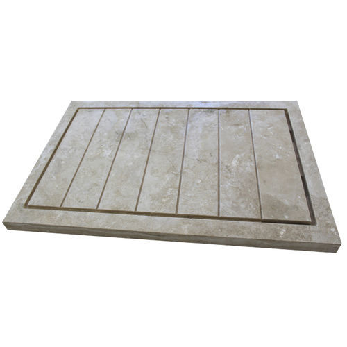 长方形淋浴底盆 - Arredo di Pietra srl - 放置式 / 钙华