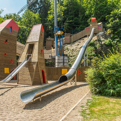 直滑梯 - houtopia houffalize - atlantics gmbh - 游乐场 / 不锈钢