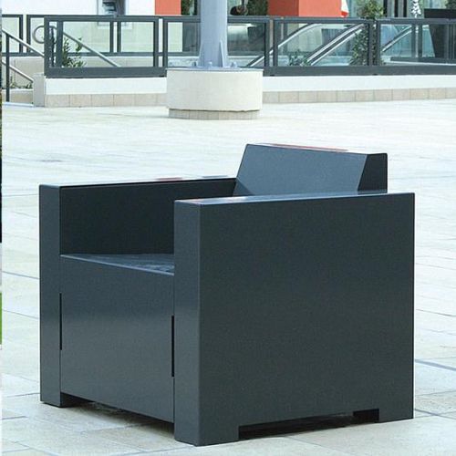现代风格市政椅 - MANOA - univers & cité | mobilier urbain - 钢 / 钢 / 公共空间