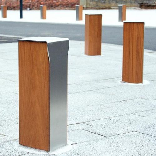 防护桩 - NOVÉO - univers & cité | mobilier urbain - 可拆卸 / 不锈钢 / 木质