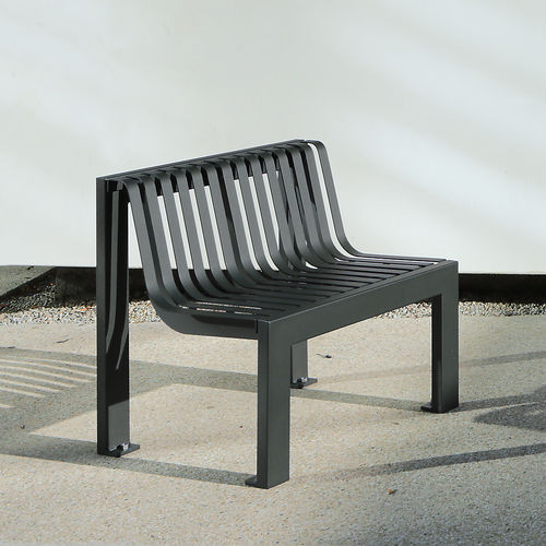 现代风格市政椅 - SYNERGIE - univers & cité | mobilier urbain - 钢 / 钢 / 公共空间