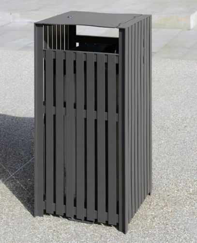 公共垃圾桶 - SYNERGIE - univers & cité | mobilier urbain - 垃圾分类 / 钢 / Vigipirate 式