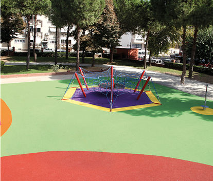 地板砖 - Cemer Kent Ekipmanlari San. Tic. Ltd. Sti - EPDM / 用于室外 / 游乐场