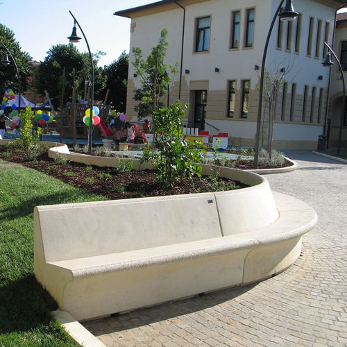 现代风格公共长椅 - PANCA DEL GOLFO - VASART URBAN DESIGN - 混凝土 / 带椅背 / 无扶手
