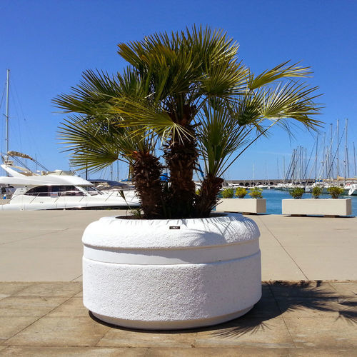 混凝土花坛 - VIAREGGIO - VASART URBAN DESIGN - 圆形 / 集成长凳 / 现代风格