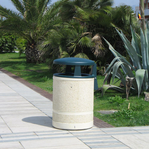 公共垃圾桶 - CESTONE - VASART URBAN DESIGN - 不锈钢 / 彩绘金属 / 混凝土