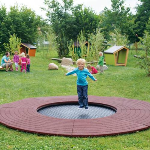 游乐场蹦床 - WEHRFRITZ GROUND - Eurotramp Trampoline Kurt Hack GmbH - 圆形 / 户外