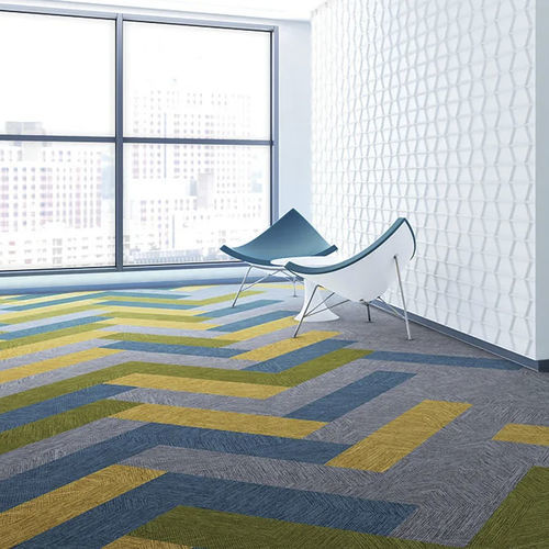簇绒满铺地毯 - FLOTEX PLANKS - Forbo Flooring Systems - 聚酰胺 / 商业 / 图案