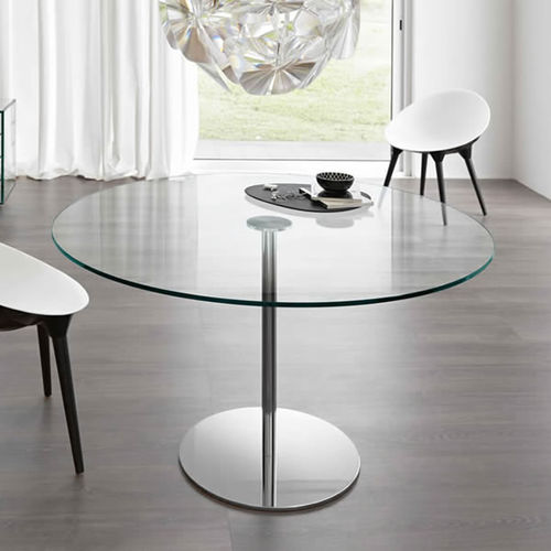 现代风格桌 - FARNIENTE ALTO - TONELLI Design - 镀铬金属 / 镀铬金属桌脚 / 长方形