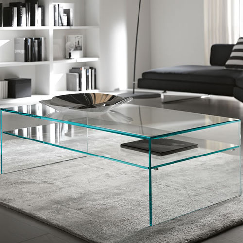 现代风格茶几 - FRATINA 2 - TONELLI Design - 毛玻璃 / 长方形 / 家用