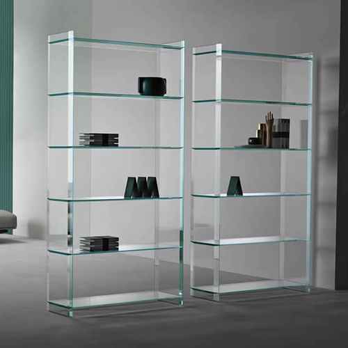 现代风格书架 - QUILLER - TONELLI Design - 玻璃