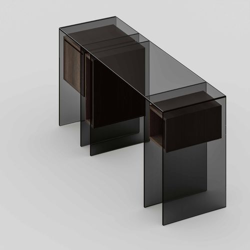 落地办公桌 - Marcell - TONELLI Design - 现代风格 / 木质 / 玻璃