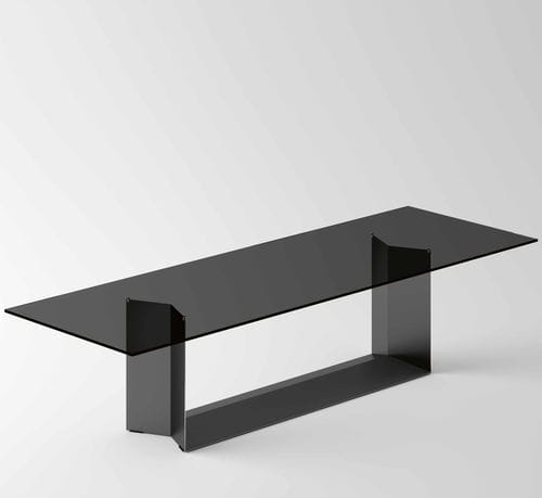 现代风格餐桌 - T5 - TONELLI Design - 玻璃 / 陶瓷 / 金属桌脚