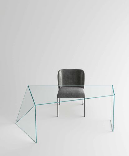 现代风格办公桌 - PENROSE - TONELLI Design - 玻璃 / 直线型 / 透明