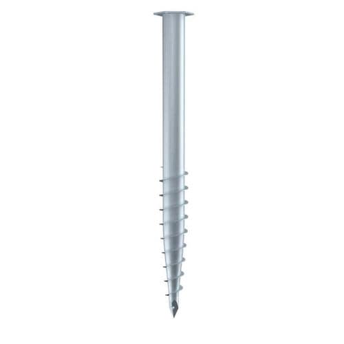 拧入式桩 - M 76X800–M12  - Krinner Schraubfundamente - 电镀钢 / 用于集装箱式建造 / 加管套