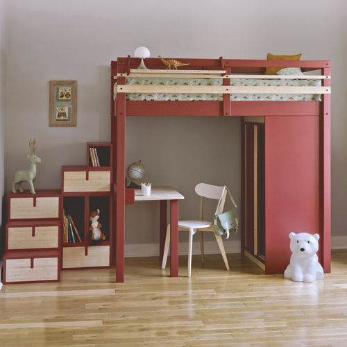 现代风格抽屉柜 - STAIRS - ESPACE LOGGIA - 栎木 / MDF / 竹制