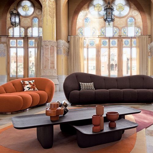 现代风格茶几 - RIO IPANEMA - ROCHE BOBOIS - MDF / 橡木桌脚 / 长方形