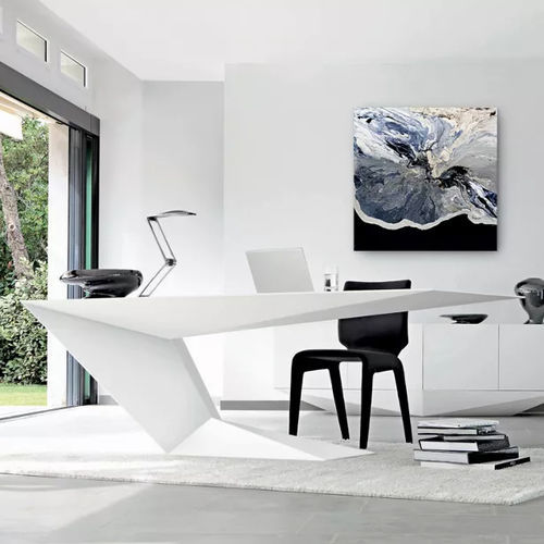 老板桌 - PRISMO - ROCHE BOBOIS - 落地 / 现代风格 / 木制贴皮