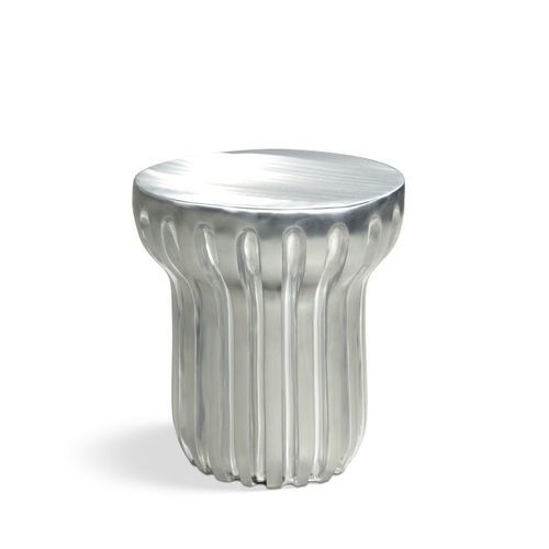 现代风格边桌 - RADIAN - ROCHE BOBOIS - 铝铸铁 / 金属桌脚 / 圆形