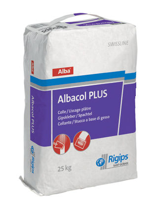 砂浆胶合剂 - SWISSLINE : ALBA® ALBACOL PLUS - Saint Gobain Rigips
