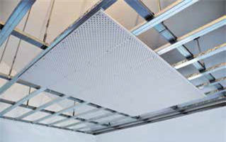 石膏吊顶 - RIGITON®ELEGANCE - Saint Gobain Rigips - 方砖 / 声学 / 带孔