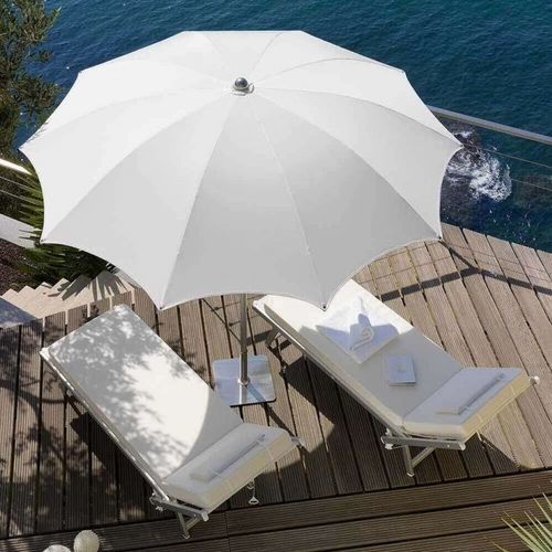圆形遮阳伞 - NARCISO - Crema Outdoor S.r.l. - 支杆居中 / 布料 / 铝