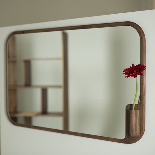 壁挂镜子 - MUSE - Artisan Solid Wood Furniture - 现代风格 / 长方形 / 栎木