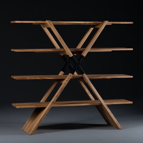 现代风格置物架 - X - Artisan Solid Wood Furniture - 栎木 / 胡桃木 / 樱桃木