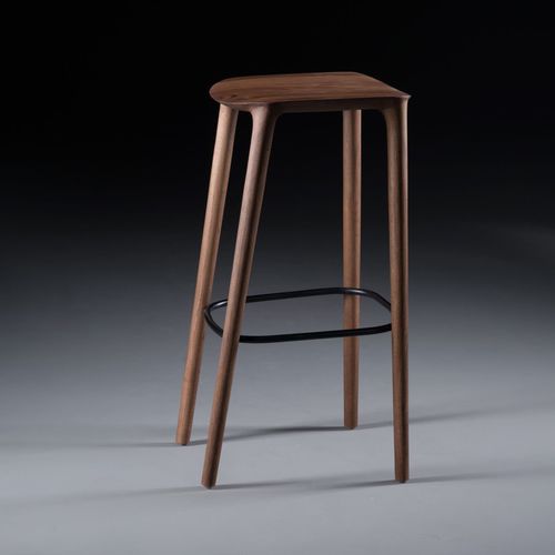 现代风格吧台凳 - NEVA - Artisan Solid Wood Furniture - 皮质 / 木桌脚 / 布艺