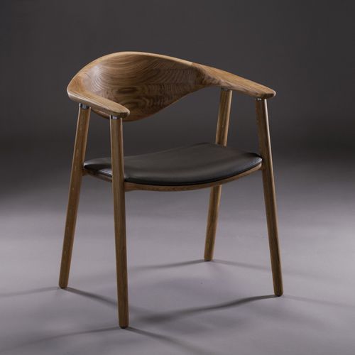 现代风格椅子 - NARU - Artisan Solid Wood Furniture - 室内 / 皮质 / 栎木