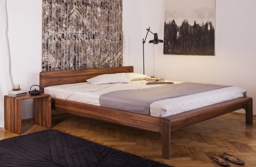 双人床 - INVITO - Artisan Solid Wood Furniture - 现代风格 / 带床头板 / 栎木