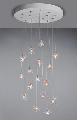 现代风格枝形吊灯 - BREATH: STAR - Shakuff - exotic glass lighting & decor - 吹制玻璃 / 商用 / LED式