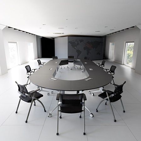 现代风格会议桌 - RUNNER - Burotime Office Furniture - 木质 / 长方形 / 圆形