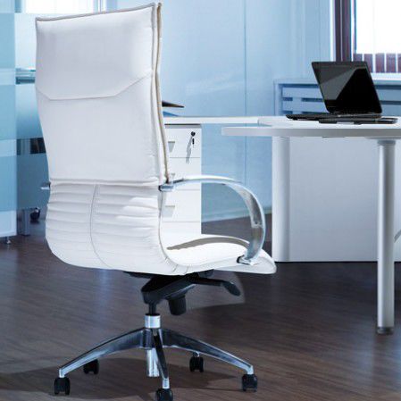 现代风格老板椅 - LORD - Burotime Office Furniture - 皮质 / 带头枕 / 高度可调节
