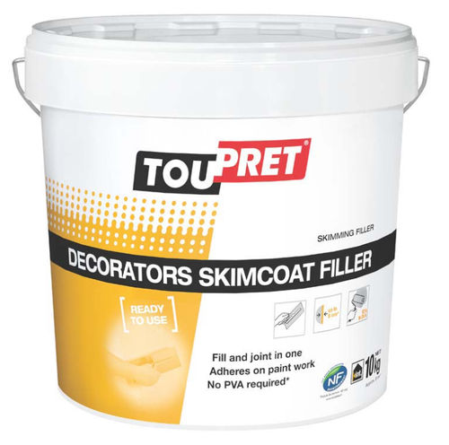 装饰涂料 - SKIMCOAT  - TOUPRET - 用于堵塞 / 室内 / 石膏