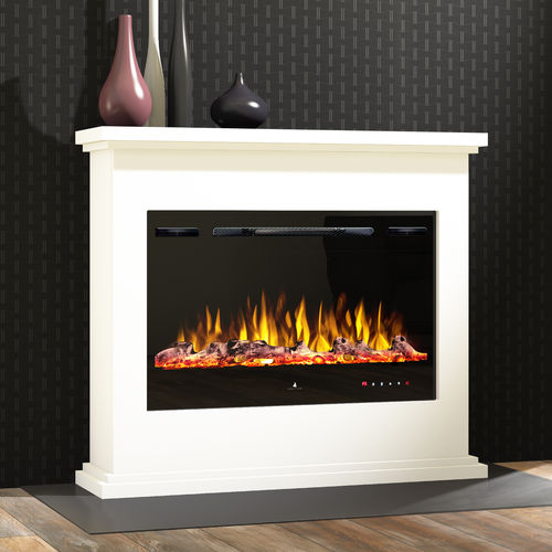 电壁炉 - NOBLE FLAME FERRARA - muenkel design - 落地式 / 单面 / 炉膛封闭式