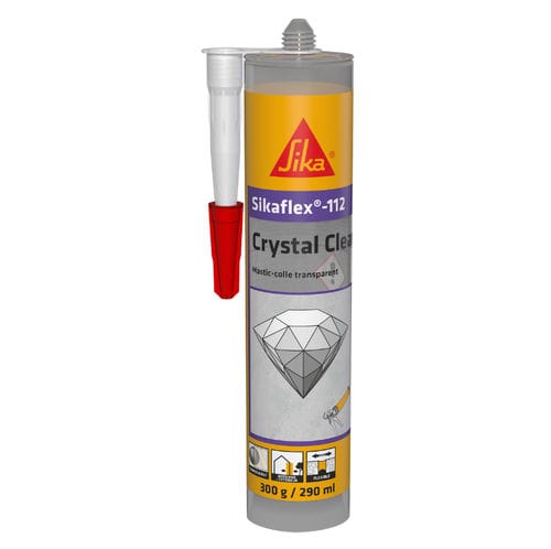 弹力胶合剂 - Sikaflex®-112 Crystal Clear - Sika France SAS/西卡 - 聚合物基底 / 固定 / 粘贴式