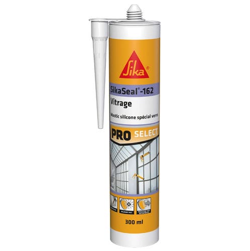 玻璃胶合剂 - SikaSeal®-162 - Sika France SAS/西卡 - 弹力 / 硅树脂基底 / 用于防水