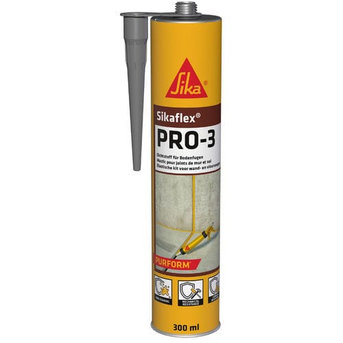 弹力胶合剂 - Sikaflex® PRO-3 Purform® - Sika France SAS/西卡 - 聚氨酯基底 / 用于防水 / 用于混凝土