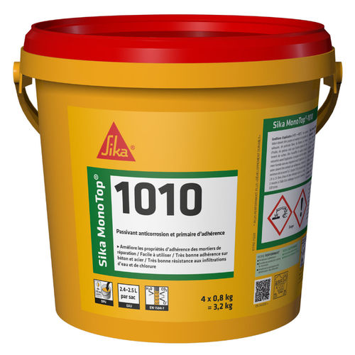 防护砂浆 - Sika MonoTop®-1010 - Sika France SAS - 防腐蚀 / 用于金属框架 / 用于混凝土