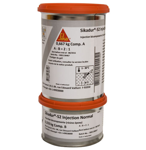 密封树脂灌浆 - Sikadur®-52 - Sika France SAS/西卡 - 用于墙上裂缝 / 裂纹