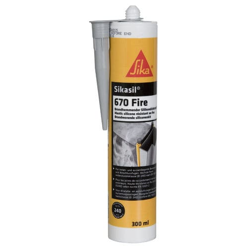 弹力胶合剂 - SIKASIL®-670 FIRE - Sika France SAS/西卡 - 硅树脂基底 / 用于防水 / 用于混凝土